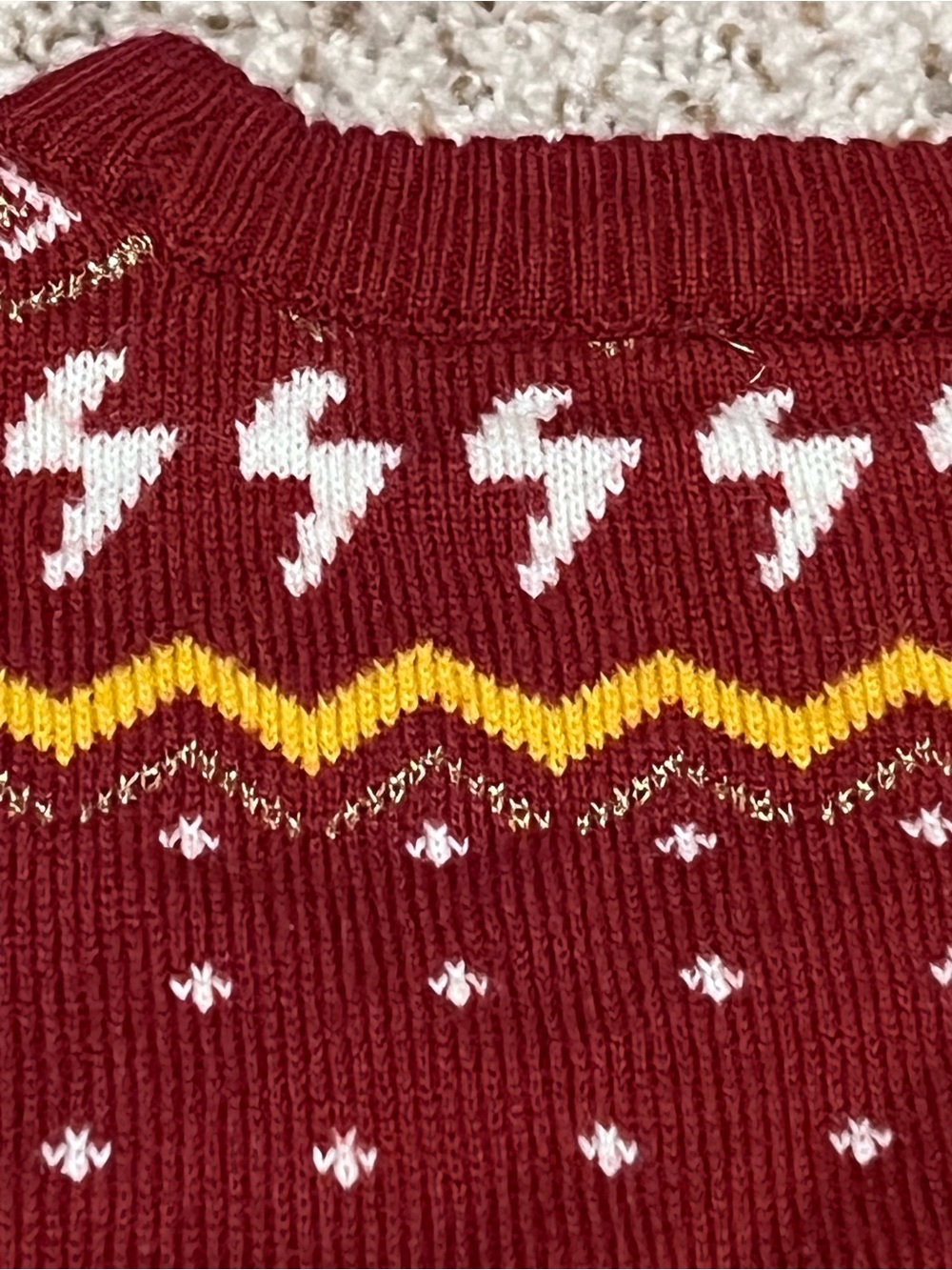 SOLD- Hogwarts Maroon Crewneck Sweater for Girls - Picture 6 of 8